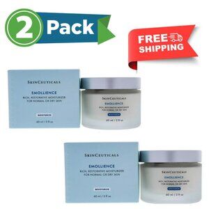 SkinCeuticals Emollience 2oz Rich Moisturizing Cream.Pack of 2.